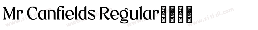 Mr Canfields Regular字体转换
